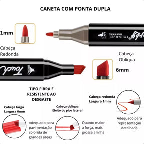 Kit 2 Livros Bobbie Goods Capa Dura + 120 Canetas Touch