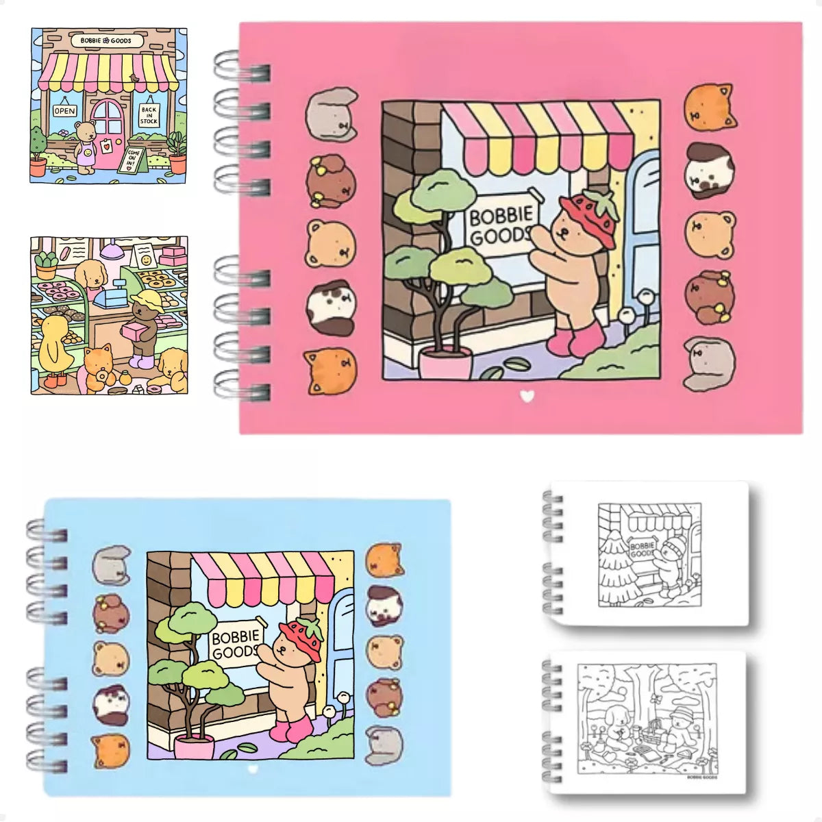 Kit 2 Livros Bobbie Goods Original + 262 Canetas Touch